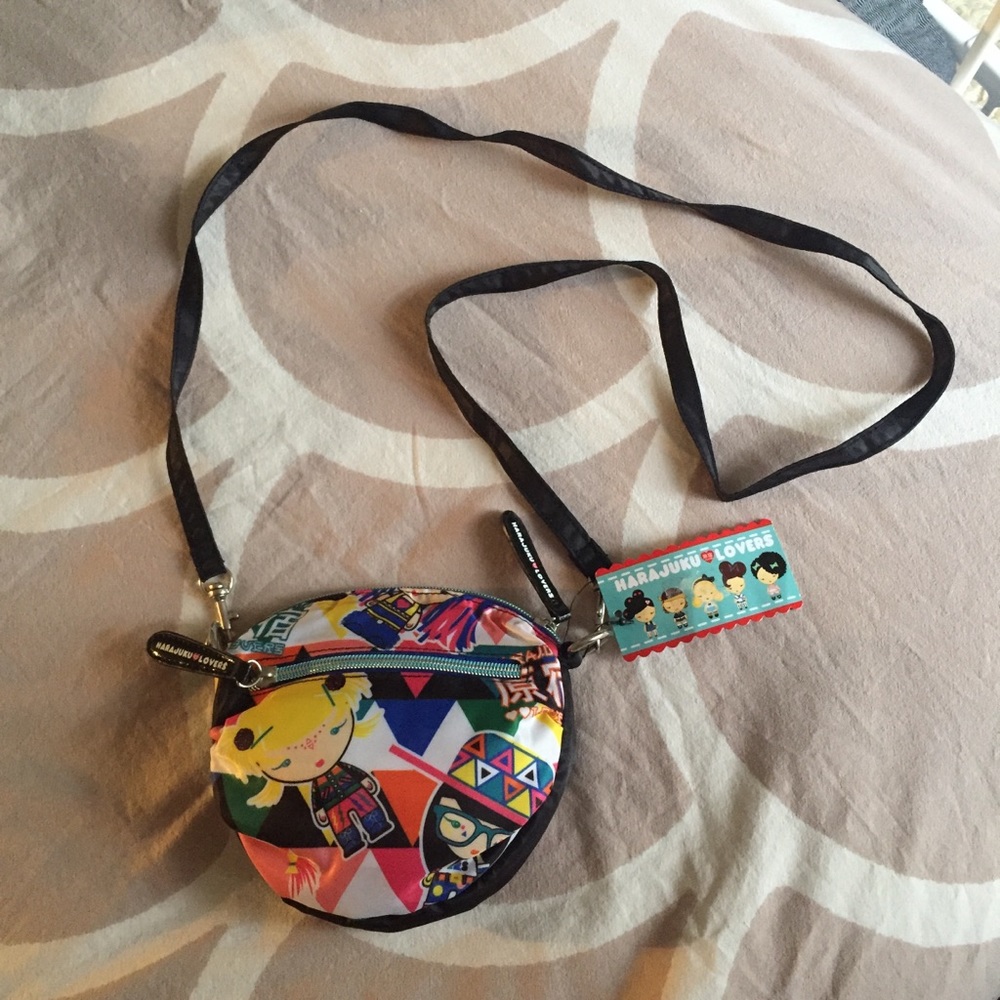 NWT Harajuka Lovers Adjustable Mini Cross Body Bag